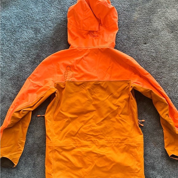 Men's S Trew Gear PRIMO Vibrant Orange and Brown Ski Jacket (coral/copper) - Picture 5 of 8